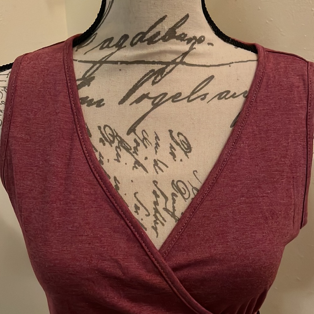 SHEIN Button Detailed Ruched Tank Top - Picture 3 of 8